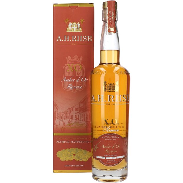 A.H.Riise XO Ambre d`or Reserve 42% 0,7 ltr.