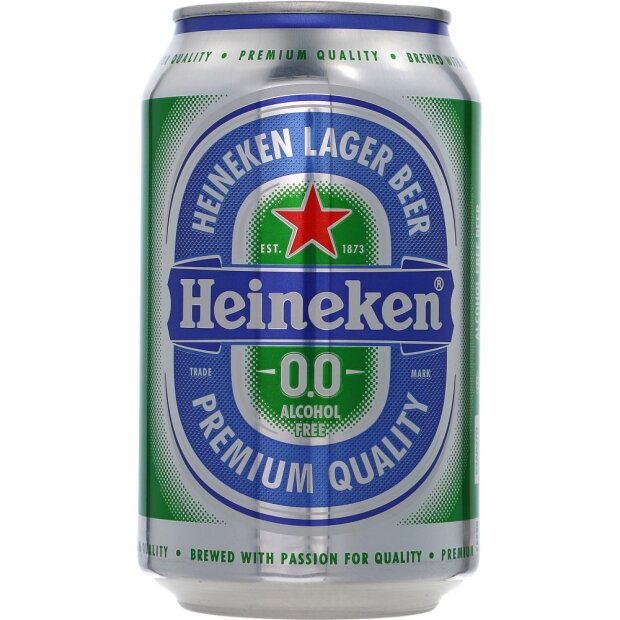 Heineken 0,0 alkoholfri 24x0,33 ltr.