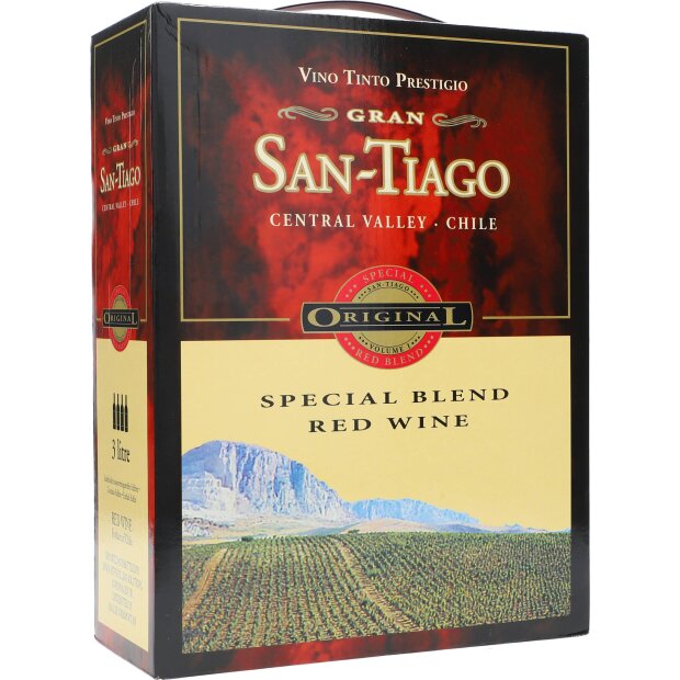 San Tiago Speciel Blend Red Wine 12,5% 3 ltr.