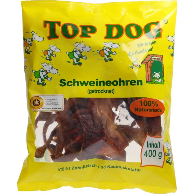 Top Dog Schweineohren 400g