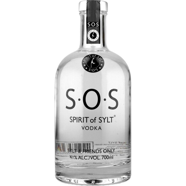 SOS Spirit of Sylt Basic Vodka 41% 0,7 ltr.