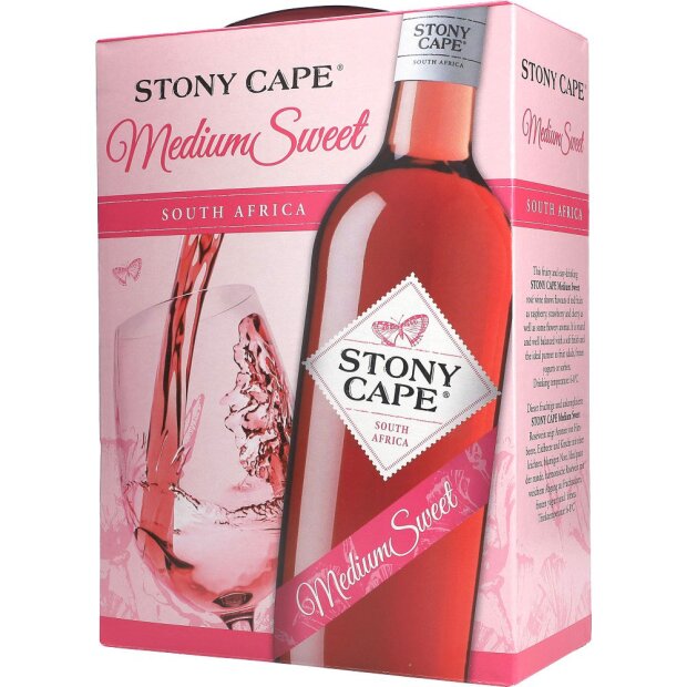 Stony Cape Medium Sweet Rosé 12% 3 ltr.