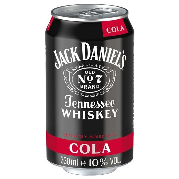 DPG Jack Daniels & Cola 10% 0.33 ltr.