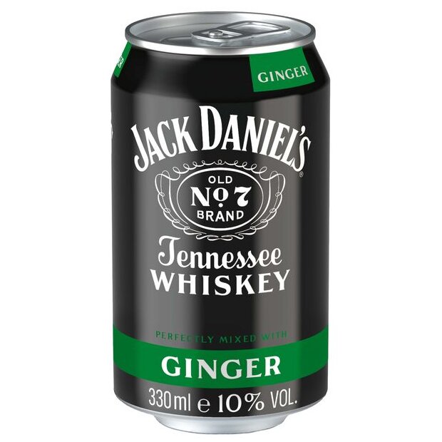 DPG Jack Daniels & Ginger 10% 0.33 ltr.