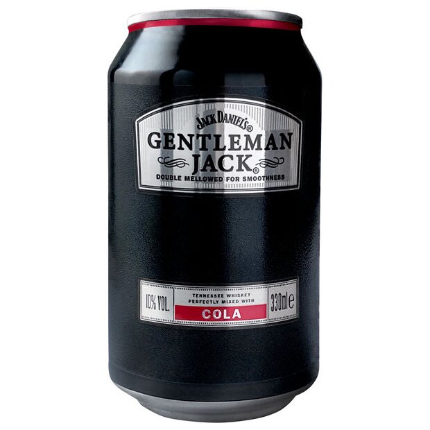 DPG Gentleman Jack & Cola 10% 12x 0.33 ltr.