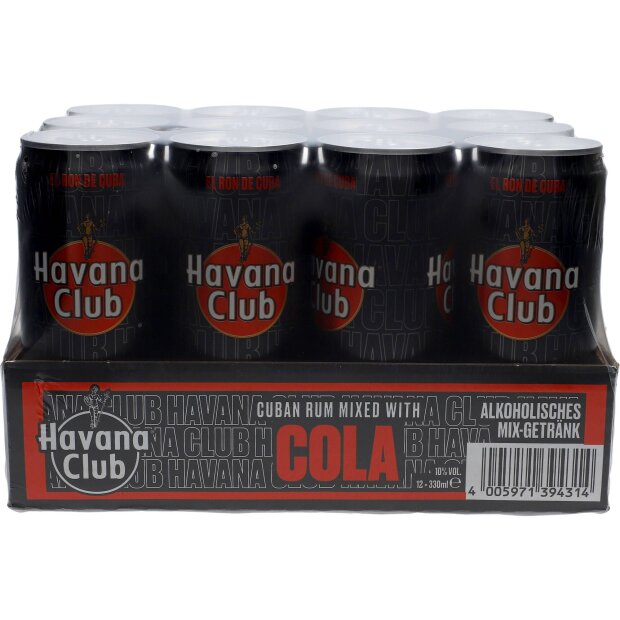 DPG Havana Club & Cola 10% 12x 0.33 ltr.