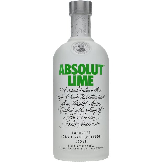 Absolut Lime Vodka 40% 0,7 ltr.