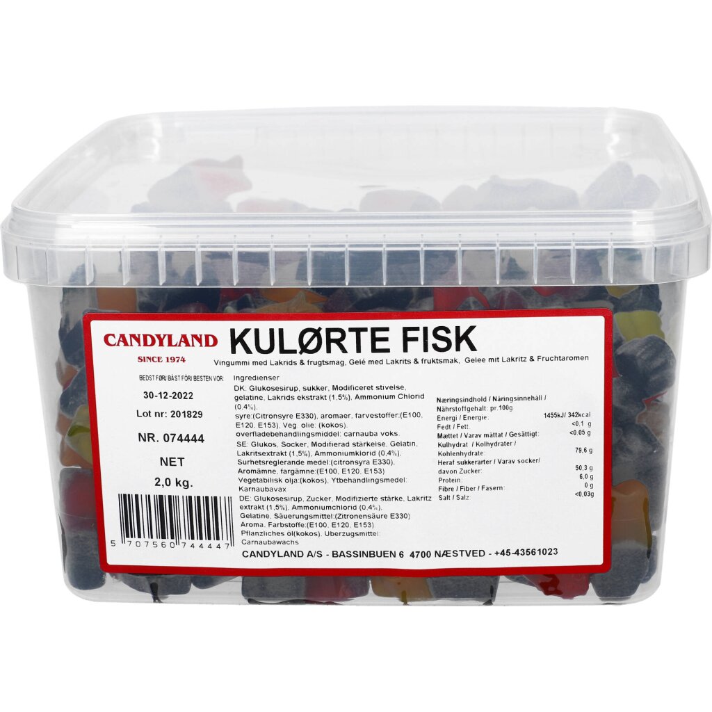 Mudret biord hovedsagelig Candyland KULØRTE FISK 2 kg - TONI Shop - Danmarks billigste onlineha