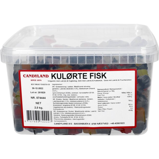 Candyland KULØRTE FISK 2 kg