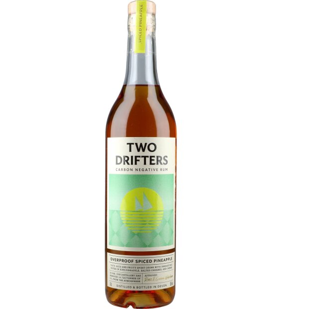 Two Drifters Overproof Spiced Pineapple 60% 0,7 ltr.