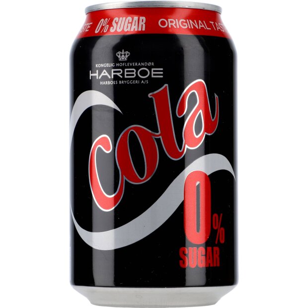 Harboe Cola 0% Sugar 24x 0,33 ltr.