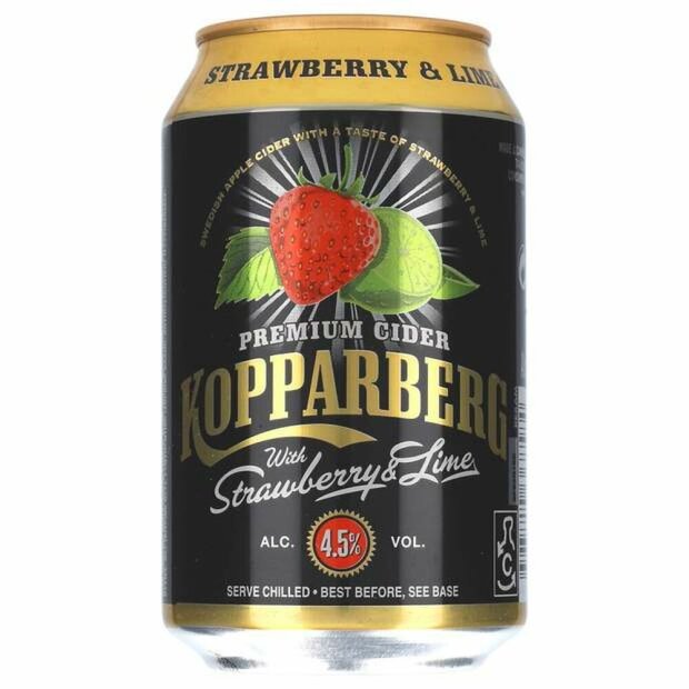 Kopparberg Strawberry Lime 4,5% 24 x 0,33 ltr.
