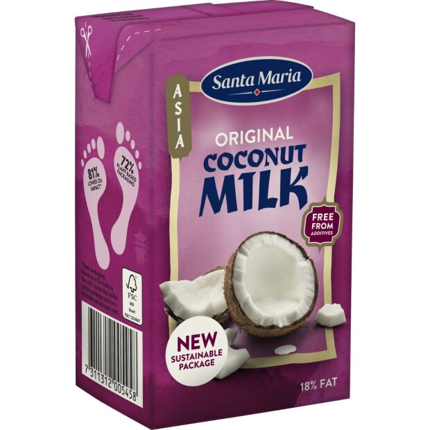 Santa Maria Coconut Milk Original Kokosmælk 18% fedt 250 ml