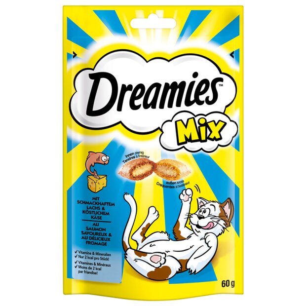 Dreamies Mix med Laks & Ost 0,06kg