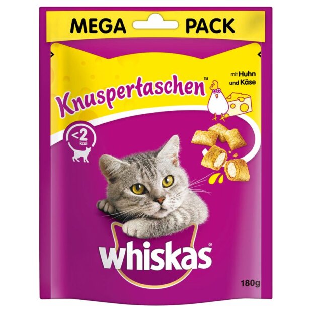 Whiskas Knuspertaschen med Kylling und Ost 0,18kg