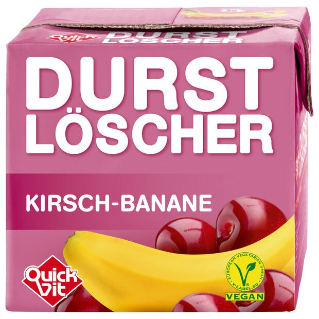 QuickVit Durstlöscher KIBA Banan Sur Kirsebær 0,5 ltr.