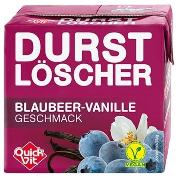 QuickVit Durstlöscher Blåbær-Vanilje 0,5 ltr.