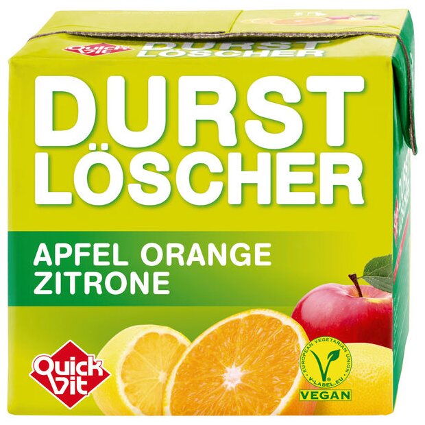 QuickVit Durstlöscher Æble/Appelsin/Citron 0,5 ltr.