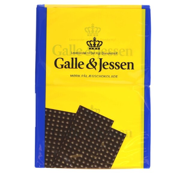 Galle & Jessen schwarze Schokolade 216g