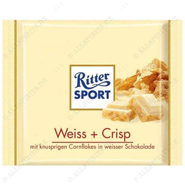 Ritter Sport Weiss + Crisp 100gr.
