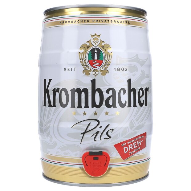 Krombacher Pils 4,8% 5 ltr. Partyfad