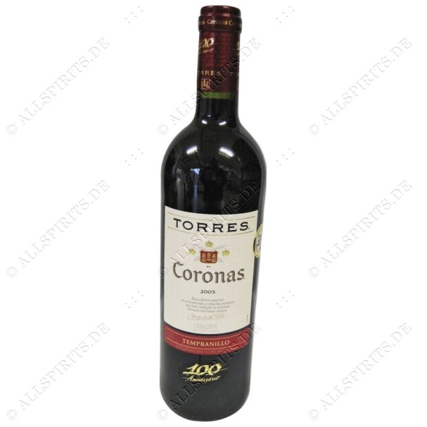 Torres Coronas Tempranillo 13,5% 0,75 ltr.