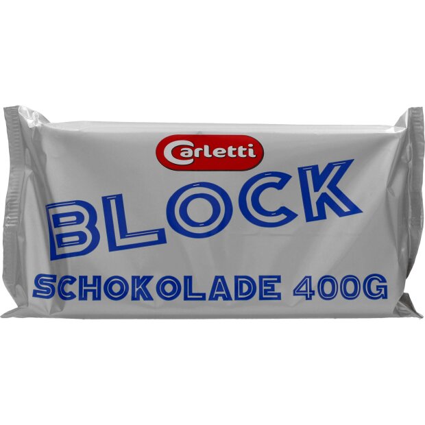 Carletti Block Schokolade 400g