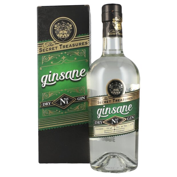 The Secret Treasures Ginsane Dry Gin 45% 0,7 ltr. -GB-