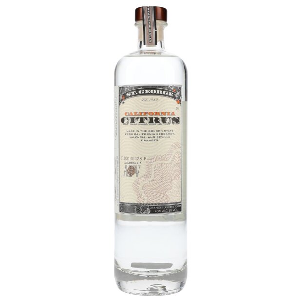 St. George California Citrus Vodka 40% 0,75 ltr. -US-