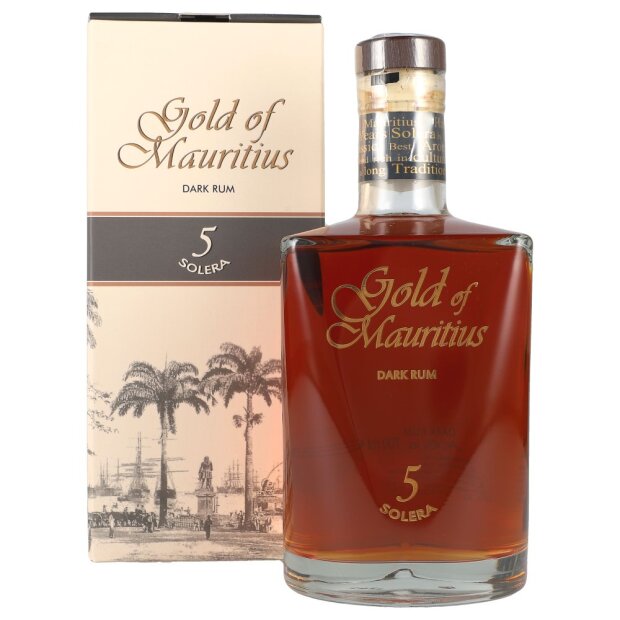 Gold of Mauritius Dark Rum Solera 5 40% 0,7 ltr. -GB-