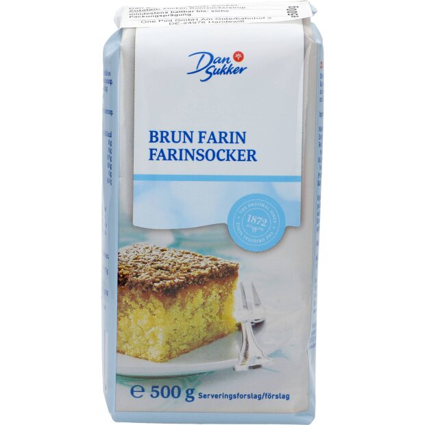 Dan Sukker Brun Farin Brauner Zucker 500g