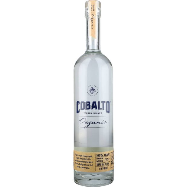 Cobalto Tequila Blanco 40% 0,7 ltr. BIO