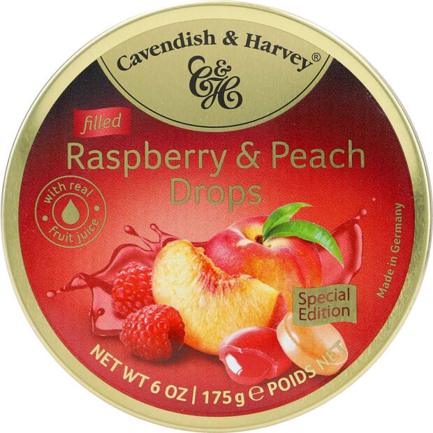 C&H Raspberry & Peach, filled 175g
